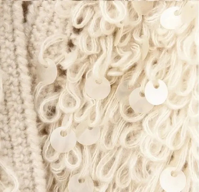 Pre Order:  Mohair Sequined Tricot Knit Jacket
