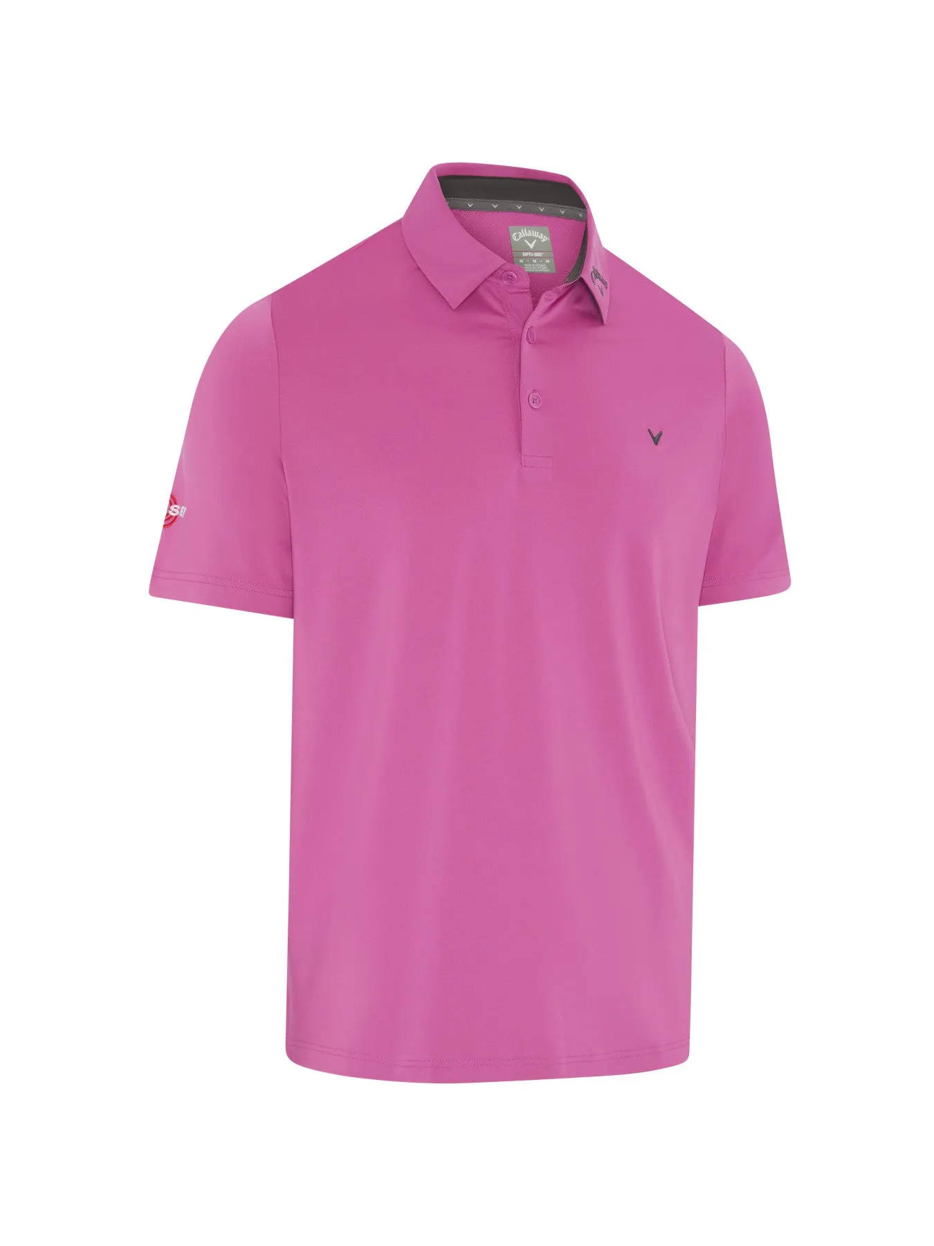 Short Sleeve Odyssey Block Polo Shirt In Purple Orchid